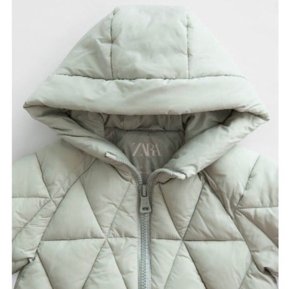 Zara Jackets & Coats Zara Girls Mint Green Puffer Coat Adorable